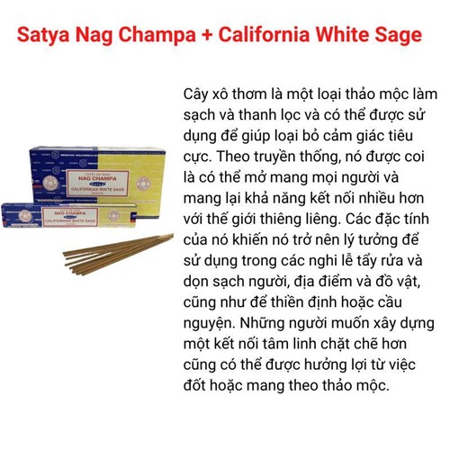Satya Nag Champa+Whitesage