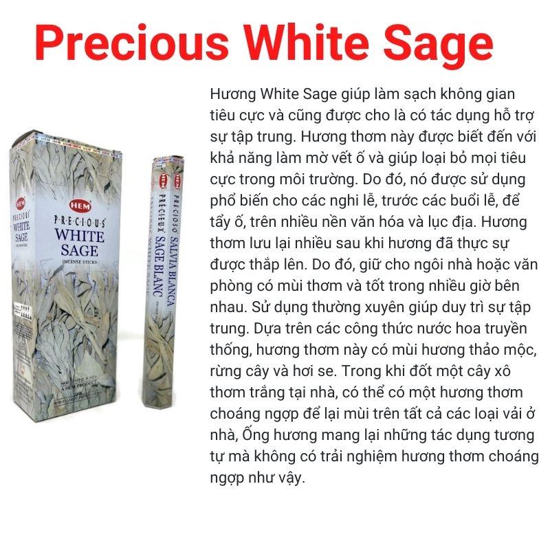Hương nhang HEM70 Precious White Sage