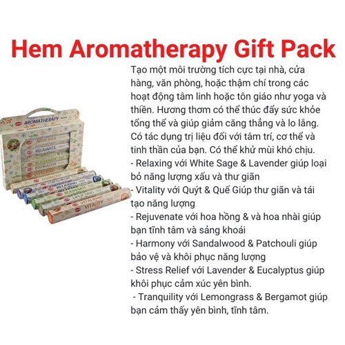 Hương nhang HEM91 HEM Aromatherapy Gift Pack